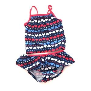 4th of July baby girl swimsuit